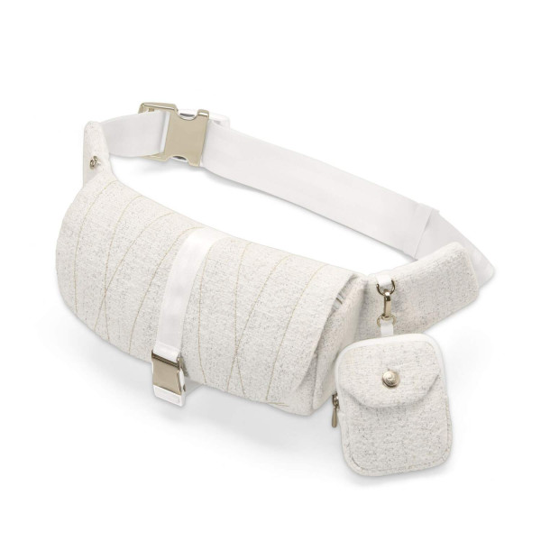 CYBEX Ľadvinka Belt Bag Bouclé Cream White