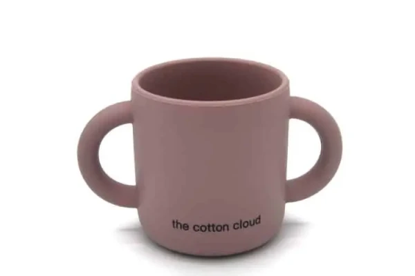 THE COTTON CLOUD SILIKONOVÝ HRNČEK COTTON CLOUD DUSTY PINK