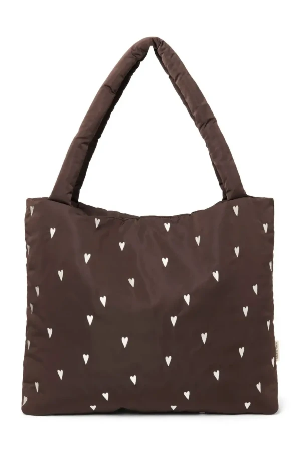 STUDIO NOOS - Puffy MOM BAG Brown Hearts