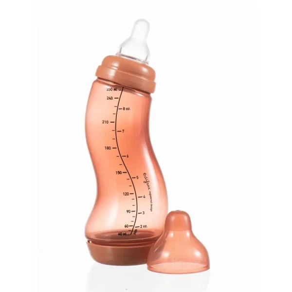 Dojčenská S-fľaška Difrax antikoliková sivá 250 ml