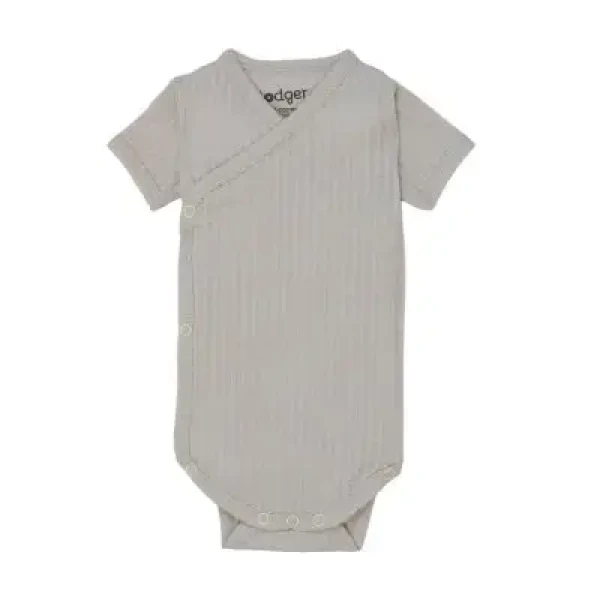 LODGER Body Romper SS Seersucker Steel 68