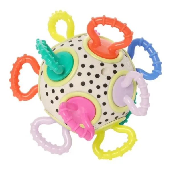 Manhattan Toy Hryzátko s hrkálkou Click Clack Colorpop