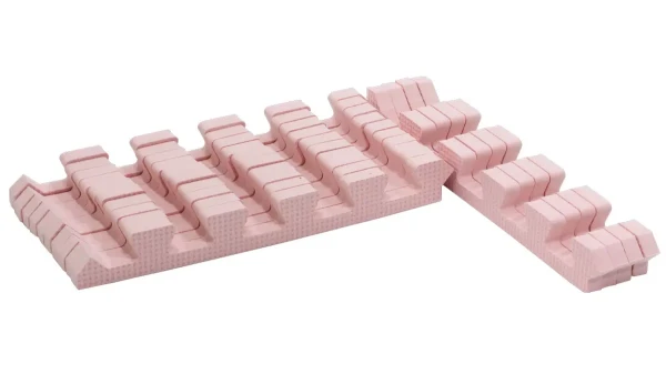 Rialto Baby Sada svetlo ružových okrajov pre penové puzzle 120x90cm