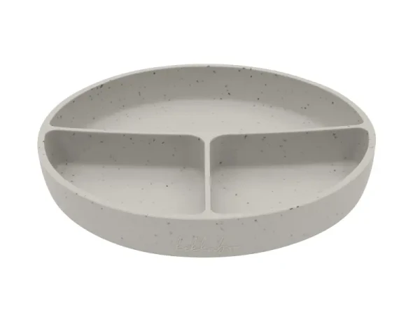 KikkaBoo Delený tanier s prísavkou Platinum Silicone Sand