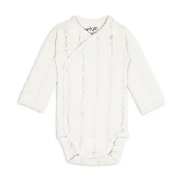 LODGER Body s dlouhým rukávem Pointelle Cream vel. 56