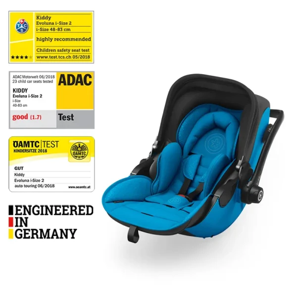 KIDDY Autosedačka Evoluna i-size 2 + Isofix základňa 40-83 cm Summer Blue