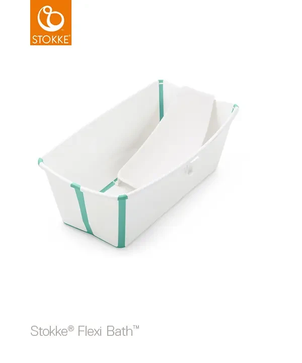 Stokke Flexi Bath Bundle Skladacia vanička s lehátkom White Aqua