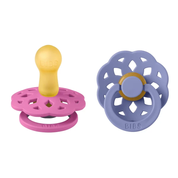 BIBS Boheme cumlíky z prírodného kaučuku 2ks - veľkosť 2 bubblegum-peri