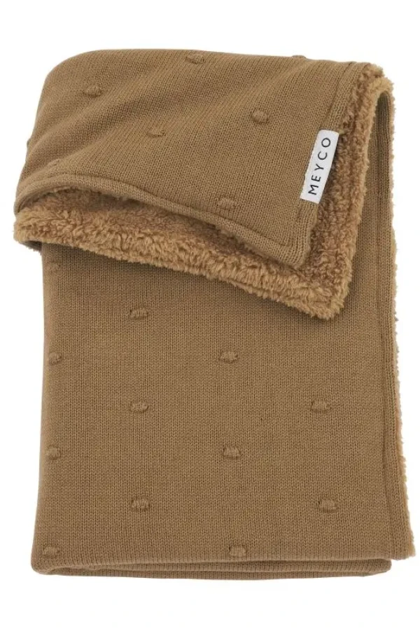 Meyco Deka Mini knots fleece - Toffee