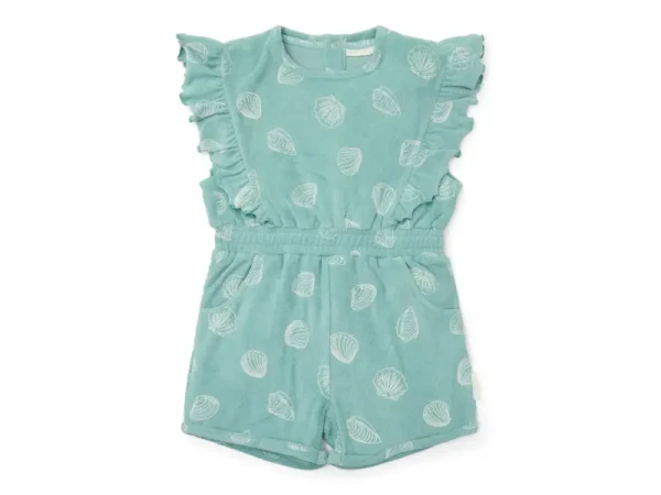 Little Dutch Overal letný Ocean Treasures Surf Blue vel. 98/104