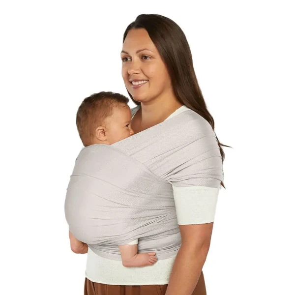 ERGOBABY ŠATKA/Aura Sustainably Sourced Mesh Baby Wrap - Soft Grey