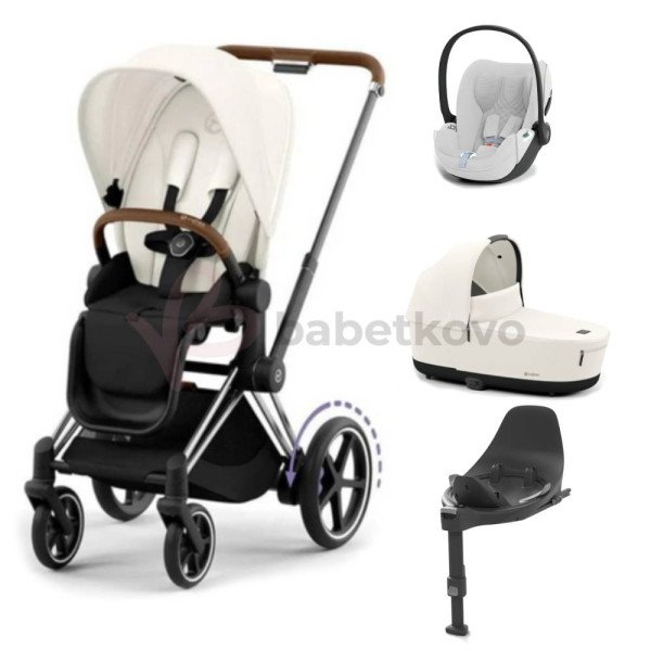 CYBEX E-PRIAM 4-kombinácia CHROME BROWN Off White