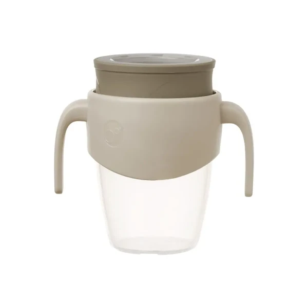 360° netekoucí učící hrneček 250 ml - béžový
