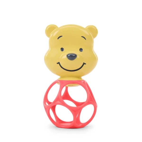 BRIGHT STARTS Hryzačka s hrkálkou Winnie the Pooh™ Hunny & Shake™ 2ks, 0m+