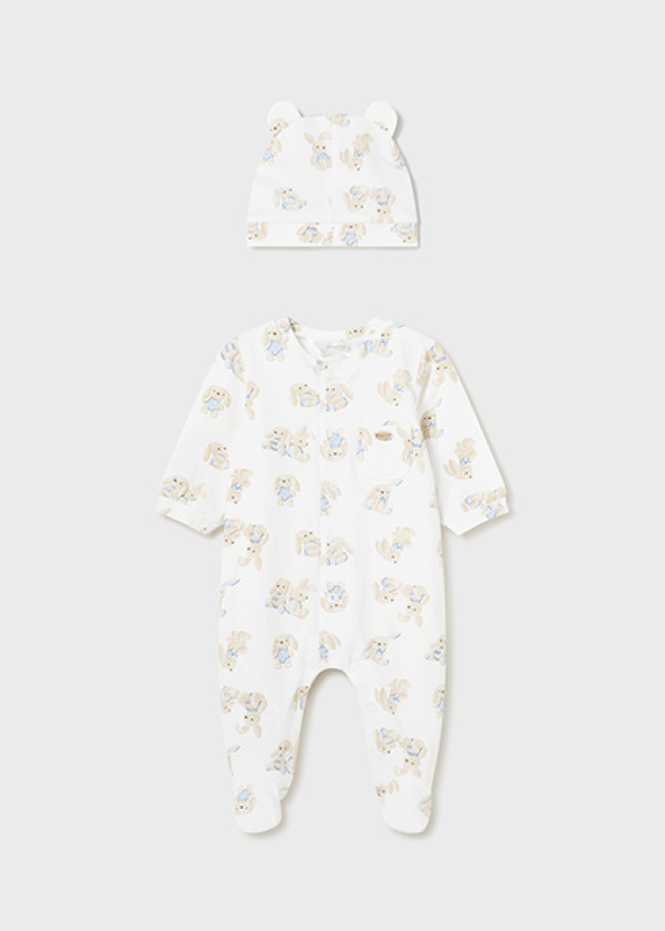 Mayoral Kojenecké pyžamko Layette Boy Sky 2-4M