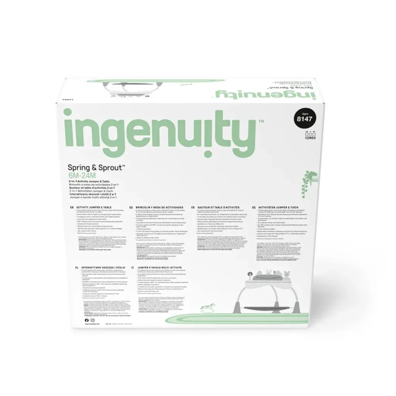INGENUITY Aktívne centrum 2v1 Spring & Sprout™ 6m+ do 11 kg