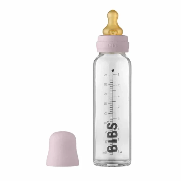 BIBS Baby Bottle sklenená fľaša 225ml Dusky Lilac