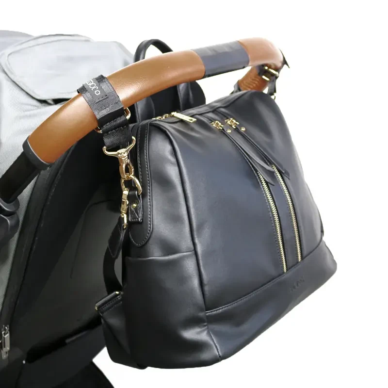 JOISSY Mini batoh a taška na kočiarik 2v1 Black/Gold