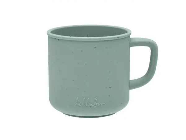 KikkaBoo Hrnček Platinum Silicone Sage