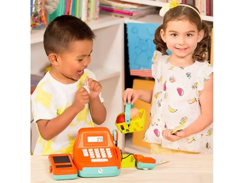 B-Toys Detská pokladňa so zvukmi a kalkulačkou