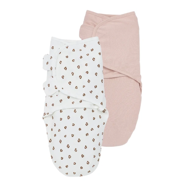 Meyco Zavinovačka 2-balenie 0-3 mesiace - Mini Panther soft pink/pink