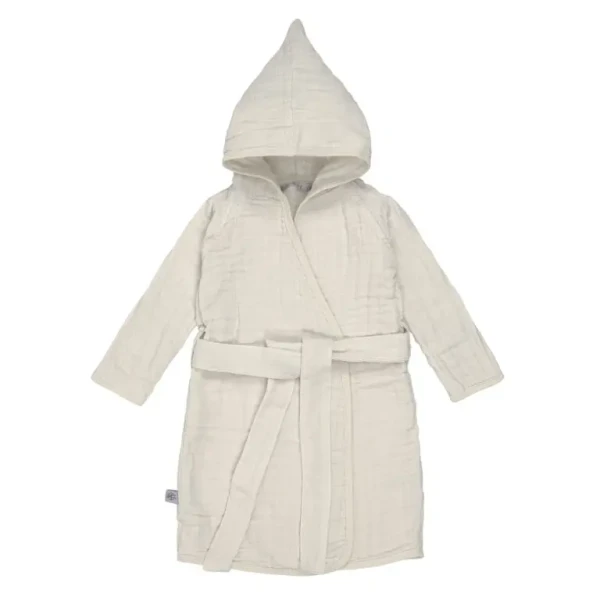 Lässig kúpací plášť Muslin Bathrobe milky 24-36m.