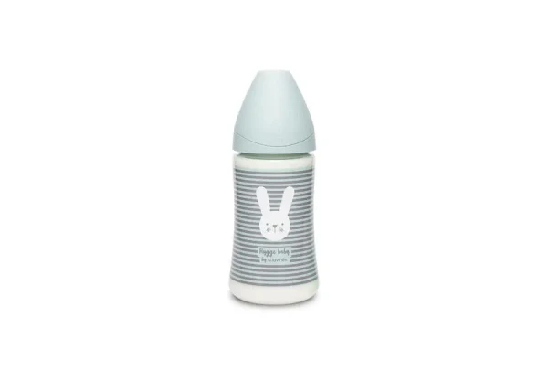 SUAVINEX  Premium fľaša 270 ml 3P HYGGE prúžky - zelená