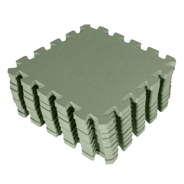 Baby Dan hracia podložka puzzle Soft Green 90x90 cm