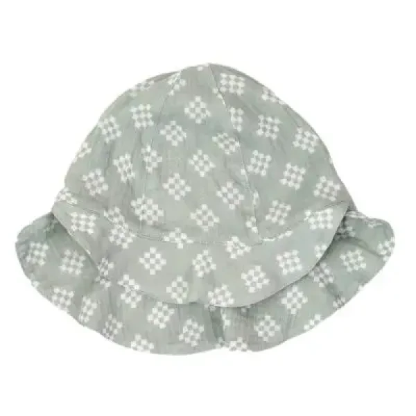 LODGER Hatter Tribe Hat Muslin Silt Green 6 - 12 mesiacov