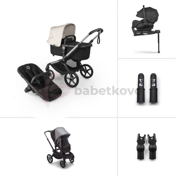 Bugaboo Fox 5 RENEW TRIO BUNDLE Black/Heritage Black-Misty White