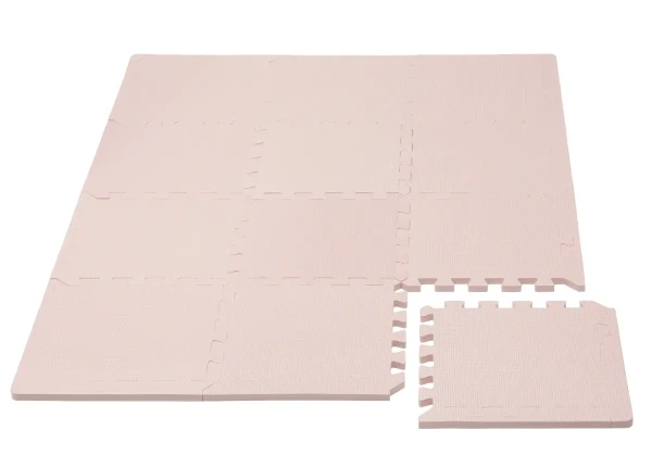 Rialto Baby Hracia podložka puzzle s okrajom Light Pink 92 x 122 cm