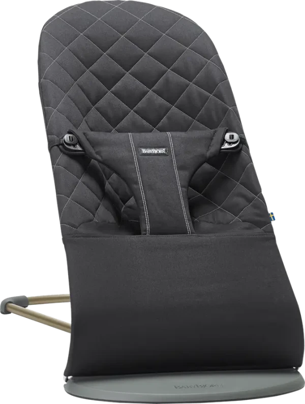 BABYBJORN Lehátko Bouncer Bliss Black bavlna