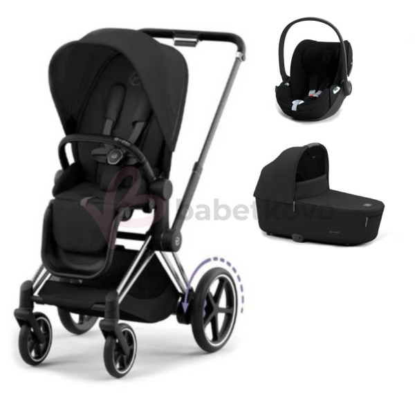 CYBEX E-PRIAM 3-kombinácia CHROME BLACK Sepia Black