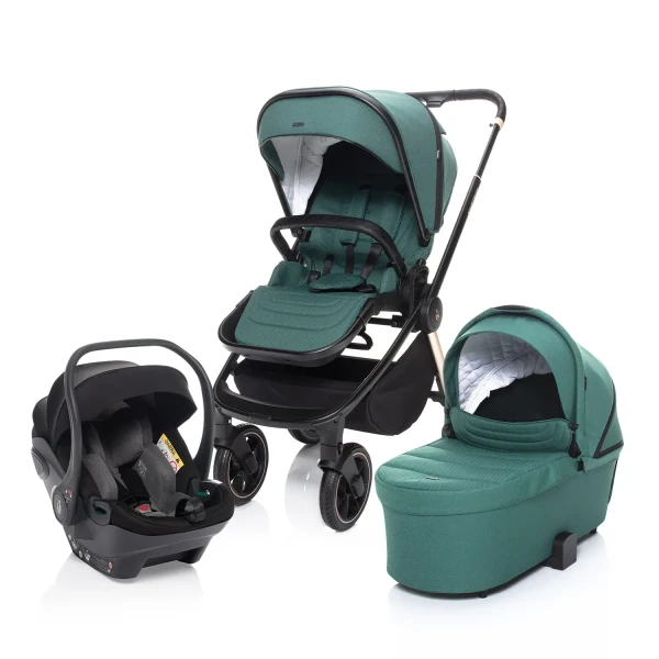ZOPA SET Športový kočík Move Cross + vanička XL + autosedačka, Antique Green/ Gold