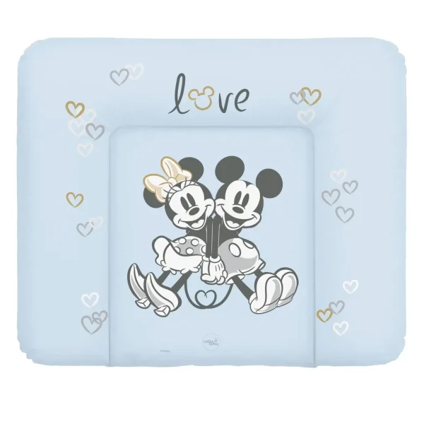 CEBA Podložka prebaľovacia mäkká na komodu 85x72 Disney Minnie & Mickey Blue