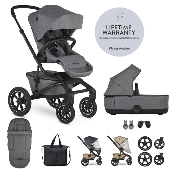 EASYWALKER Kočík kombinovaný Jimmey Iris Grey XXL AIR + RWS