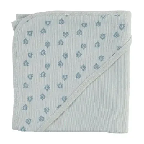 LODGER Deka bavlnená Dreamer Newborn Rib Ice Flow 100 x 100 cm