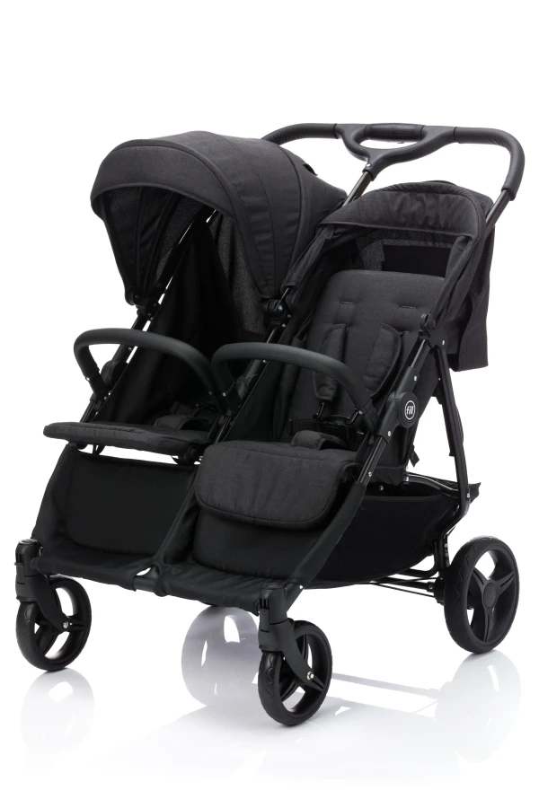 Fillikid Kočík pre dvojičky Duo black melange