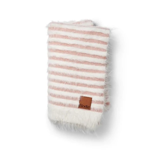 Elodie Details Pletená mäkká deka Furry Knit Blanket - Faded Rose