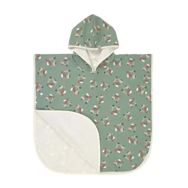 LÄSSIG Plážové pončo scooter/dog green