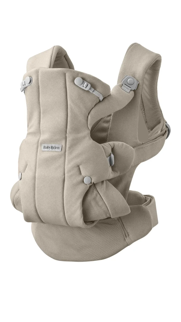 BABYBJORN nosítko HOLD Woven Sand Grey