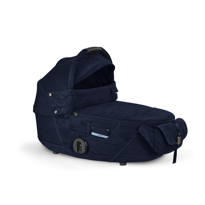 CYBEX PRIAM Lux Carry Cot Rebellious Luxury Denim Blue