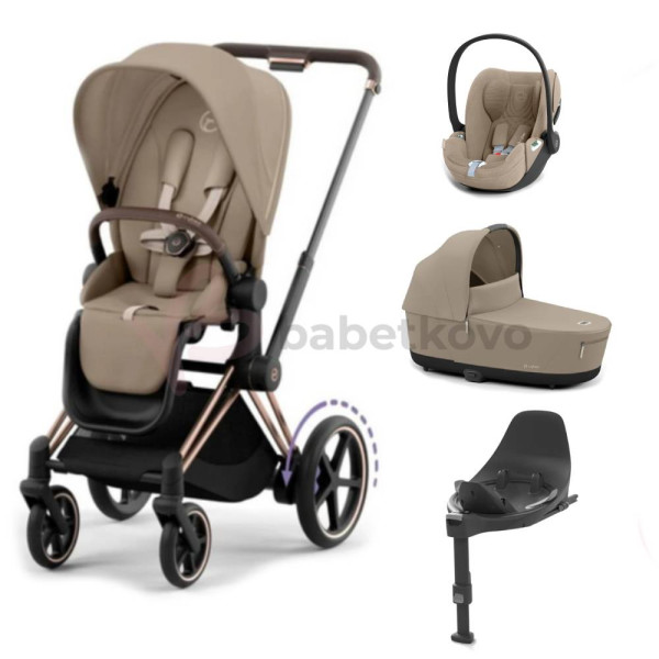 CYBEX E-PRIAM 4-kombinácia ROSEGOLD Cozy Beige