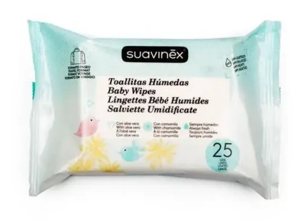 SUAVINEX  Hygienické vlhké vreckovky - 25 ks