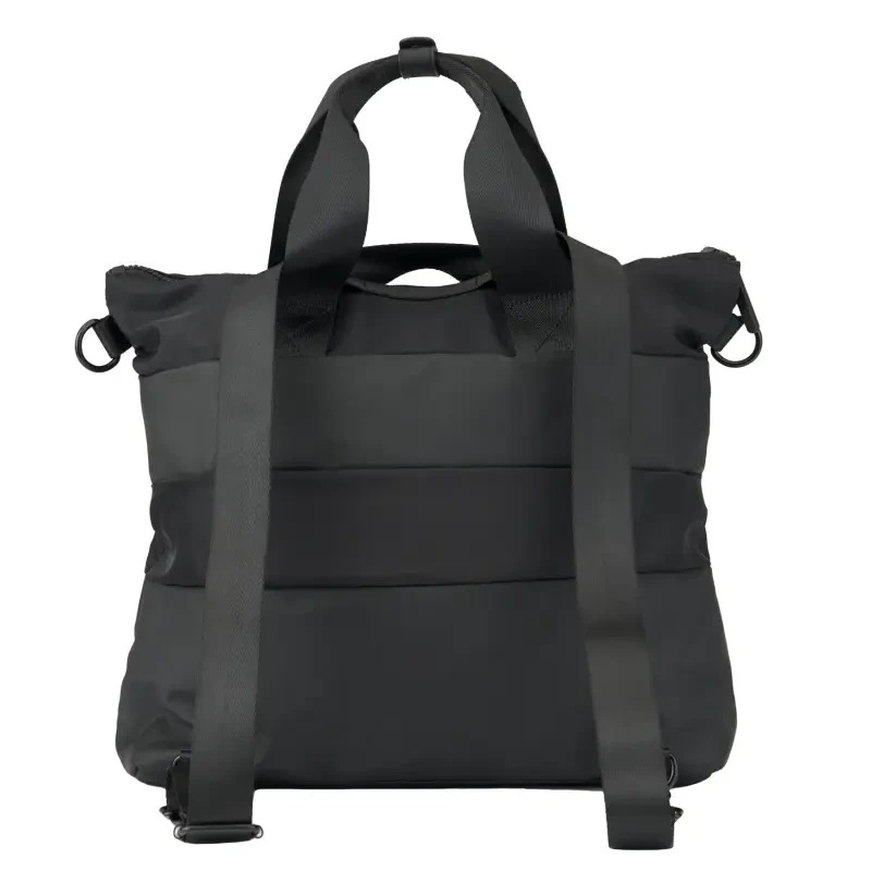 BabaBing Tote prebaľovacia taška/ batoh, Black (100% recyklovaný materiál)