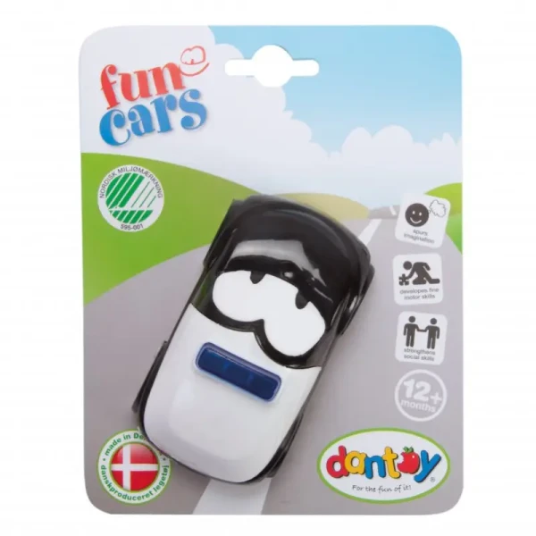 DANTOY Fun Cars policajné auto čierne 1ks 12m+