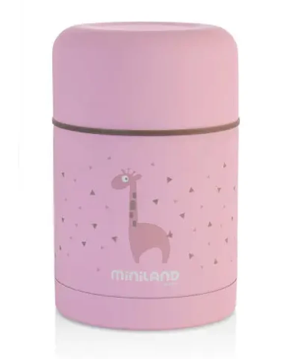 Miniland Termoska Silky na jedlo Pink 600ml