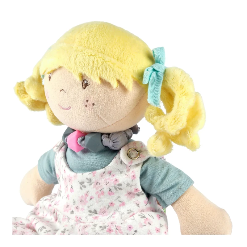 Bonikka látková bábika s náramkom Mandy ružové šaty