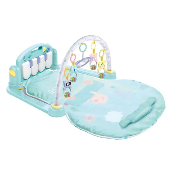 Baby Mix Hracia deka s piánkom modrá