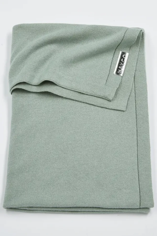 Meyco Deka Knit basic - Kamenná zelená